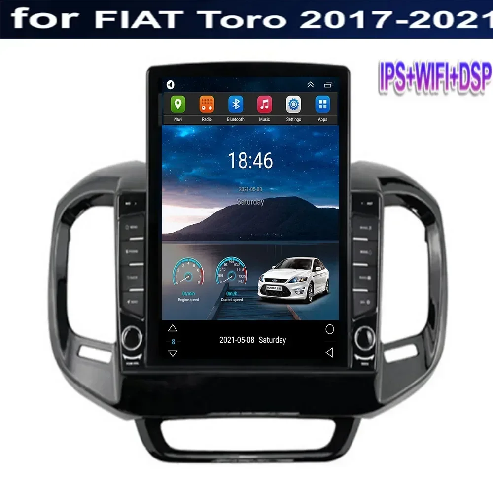 

2Din Android13 Car Radio For FIAT Toro 2017-2050 Tesla Style Multimedia Bluetooth Player Stereo GPS Navigation Carplay Headunit