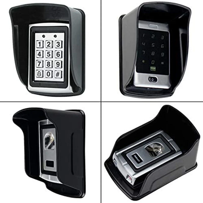 Waterproof Doorbell Cover Rainproof Case Plastic Rain Protector Protection Access Control Keypad Button Card Reader Sun Shell