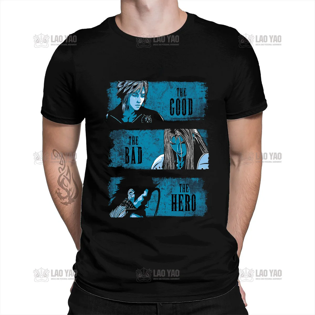 Style3 T-Shirt Uomo Midgar Fantasy – Stampa Originale Cloud Choco-bo Sephiroth, 100% Cotone Premium