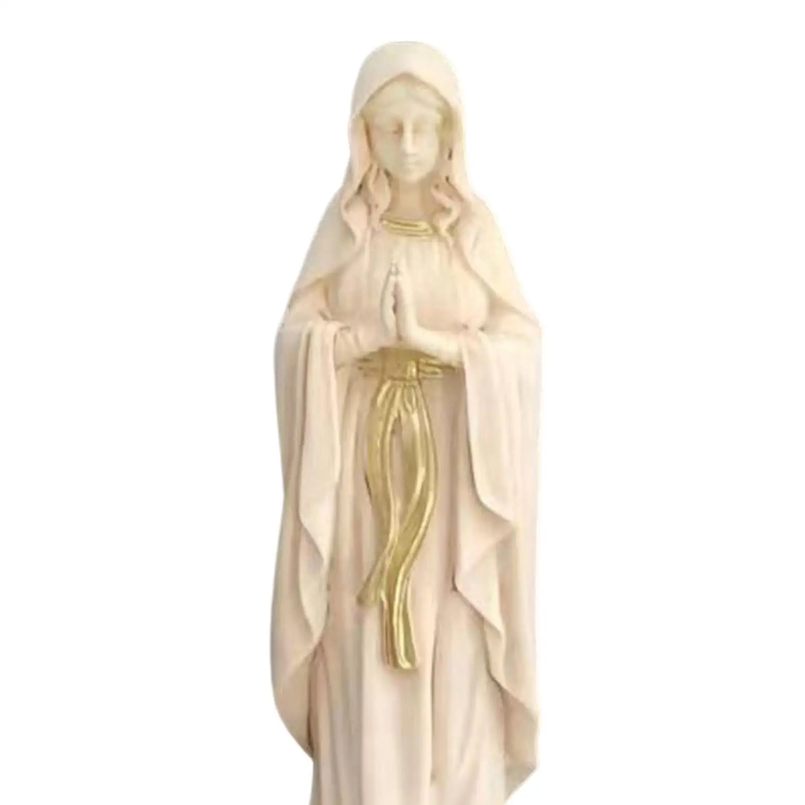 

Virgin Mary Statue Character Sculpture for Living Room Tabletop Decoration
