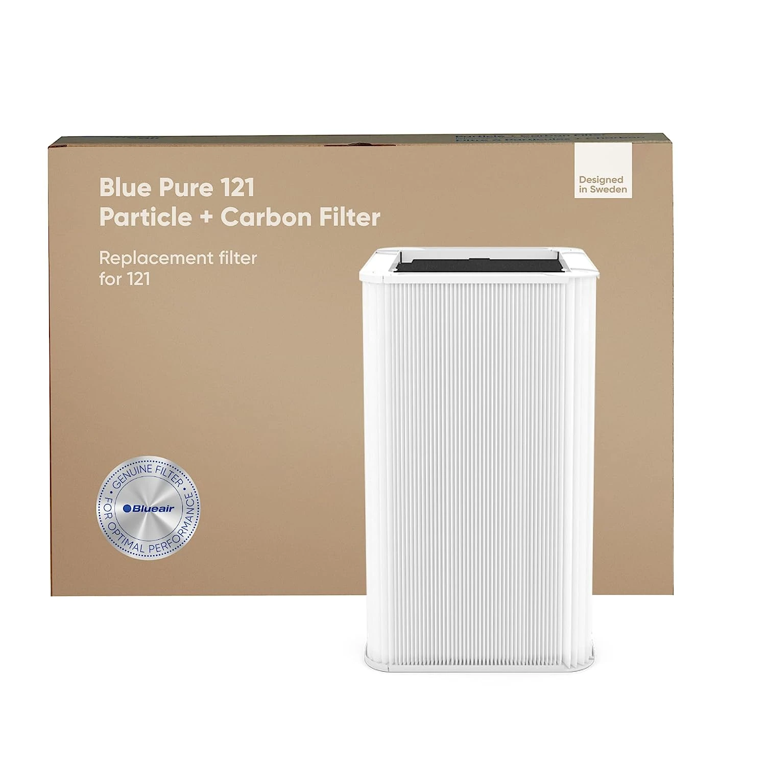 

Pure 121 Genuine Replacement Filter, Particle and Activated Carbon, Fits Blue Pure 121 Air Purifier Essential oils Air purifie