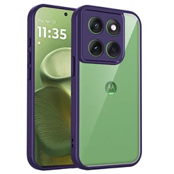Luxury Shockproof Phone Case Cover for Motorola Edge 60 Fusion (PURPLE)