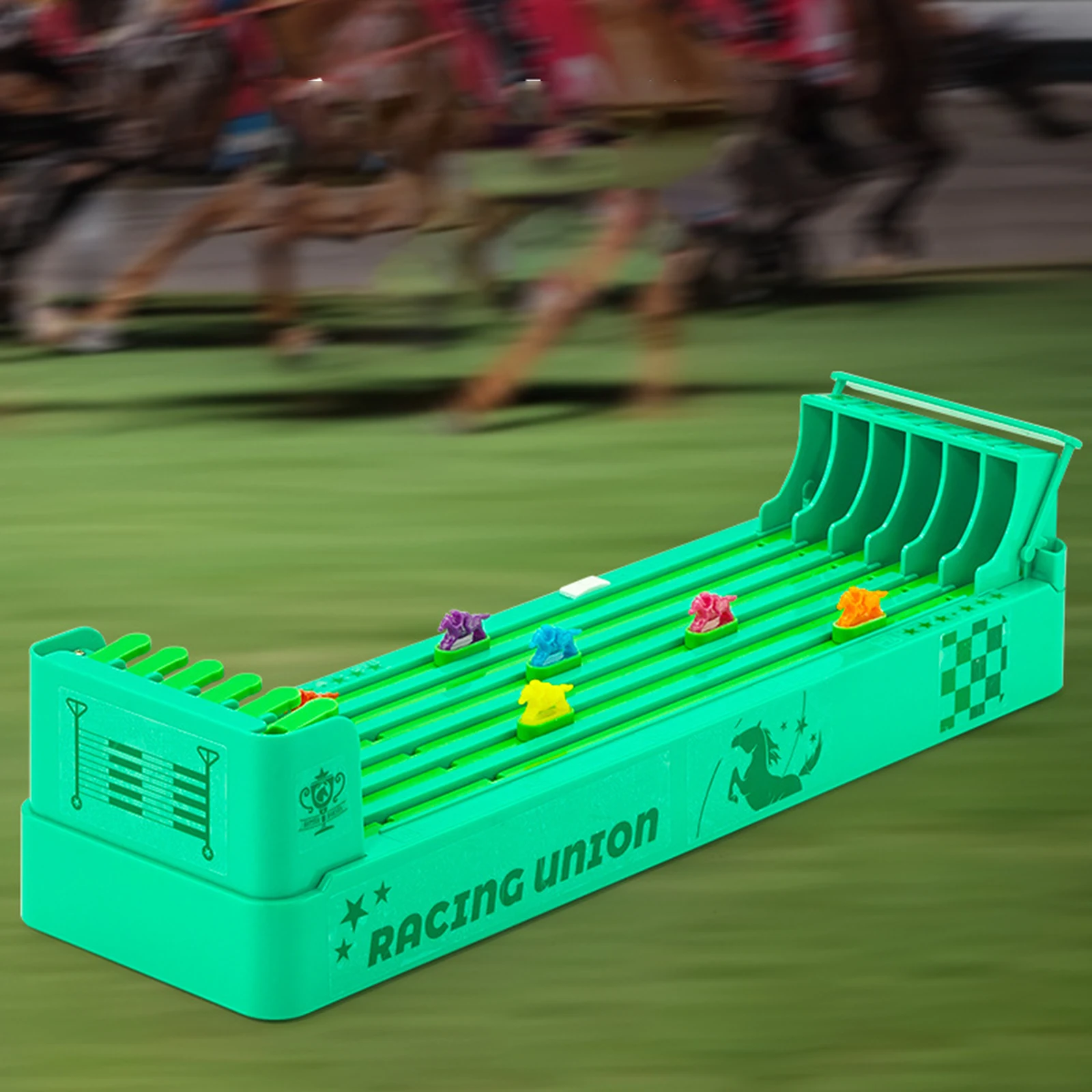 Desktop Horse Race Game Classic Tabletop Game Hand Eye Coordination Interactive Early Development for Party Gift Family Game 2