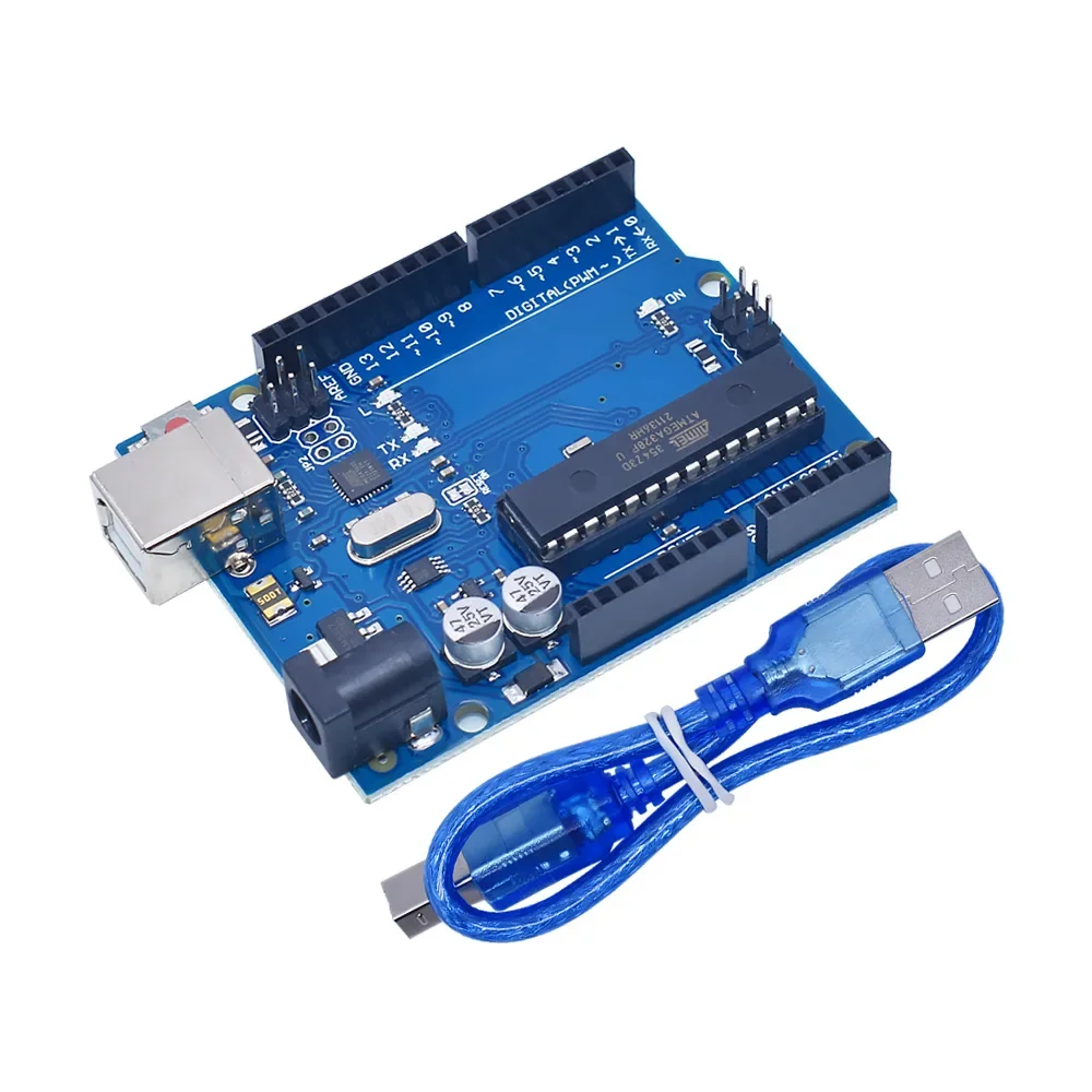 Enhanced Microcontroller Development Board with USB Cable - 16MHz SMD Chip