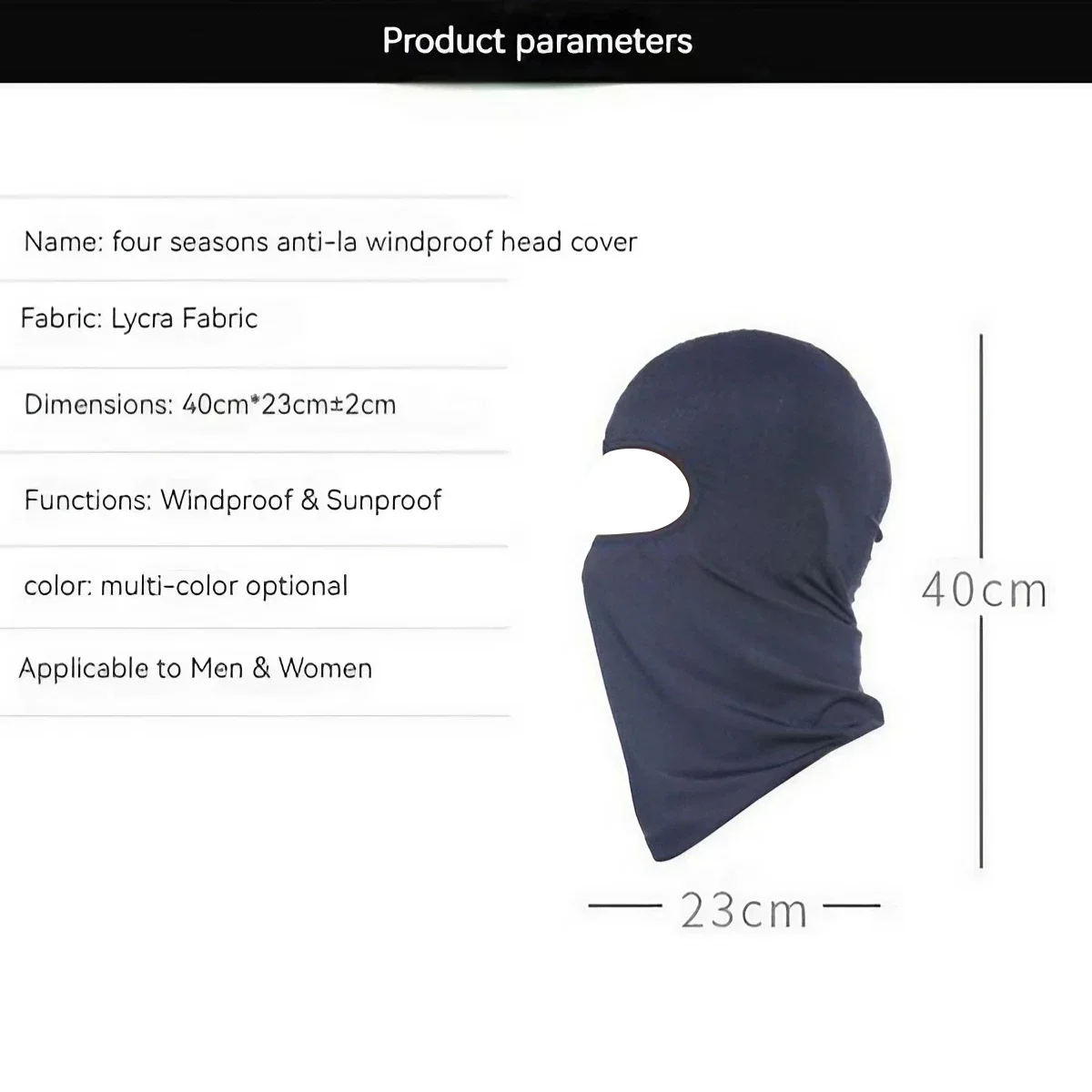 Outdoor Balaclava Mask STONEGO Outdoor Sports Balaclava Mask Windproof Full Face Neck milk silk Cotton Ninja Headgear Hat Riding Hiking Cycling cap