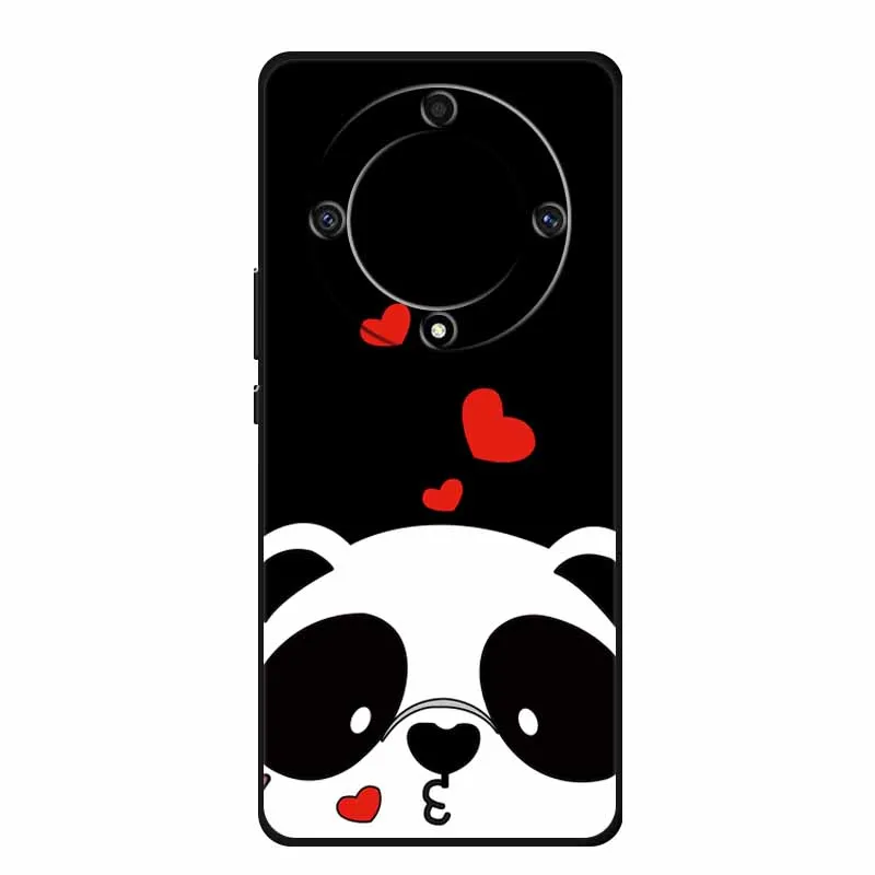 Stylish Painted Soft Silicone Back Cover for Honor X9a – Protective and Popular Coque