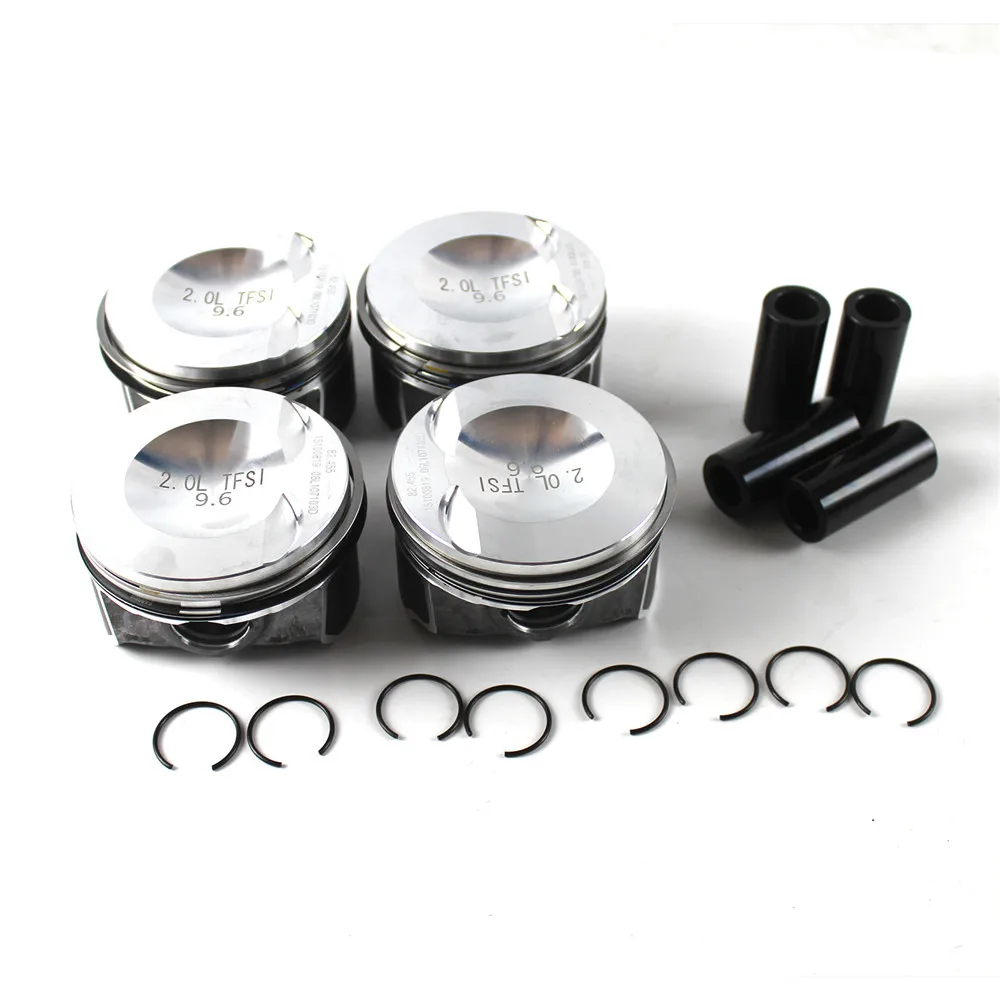 4pcs 06h107065dm Piston & Rings Kit Φ 23mm For Vw Tiguan Audi A4 A5 Q3 Q5 Tt 2.0t With 4 Month