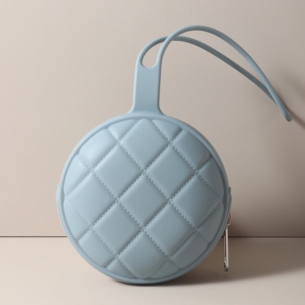 Hot Sell Large wallet Shape Baby Pacifier Case Food Grade Silicone Infant Portable Soother Container Box Nipple Storage bag