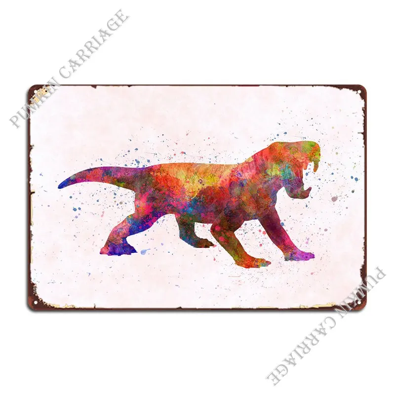 

Dinogorgon Dinosaur Metal Signs Wall Mural Cave Bar Sign Tin Sign Poster