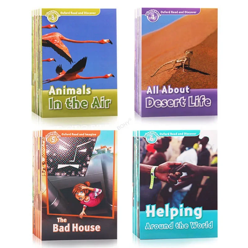 

Level 3-6 Oxford Read and Discover in English Reading Learing Helping Child To Read Story Picture Books for Kids
