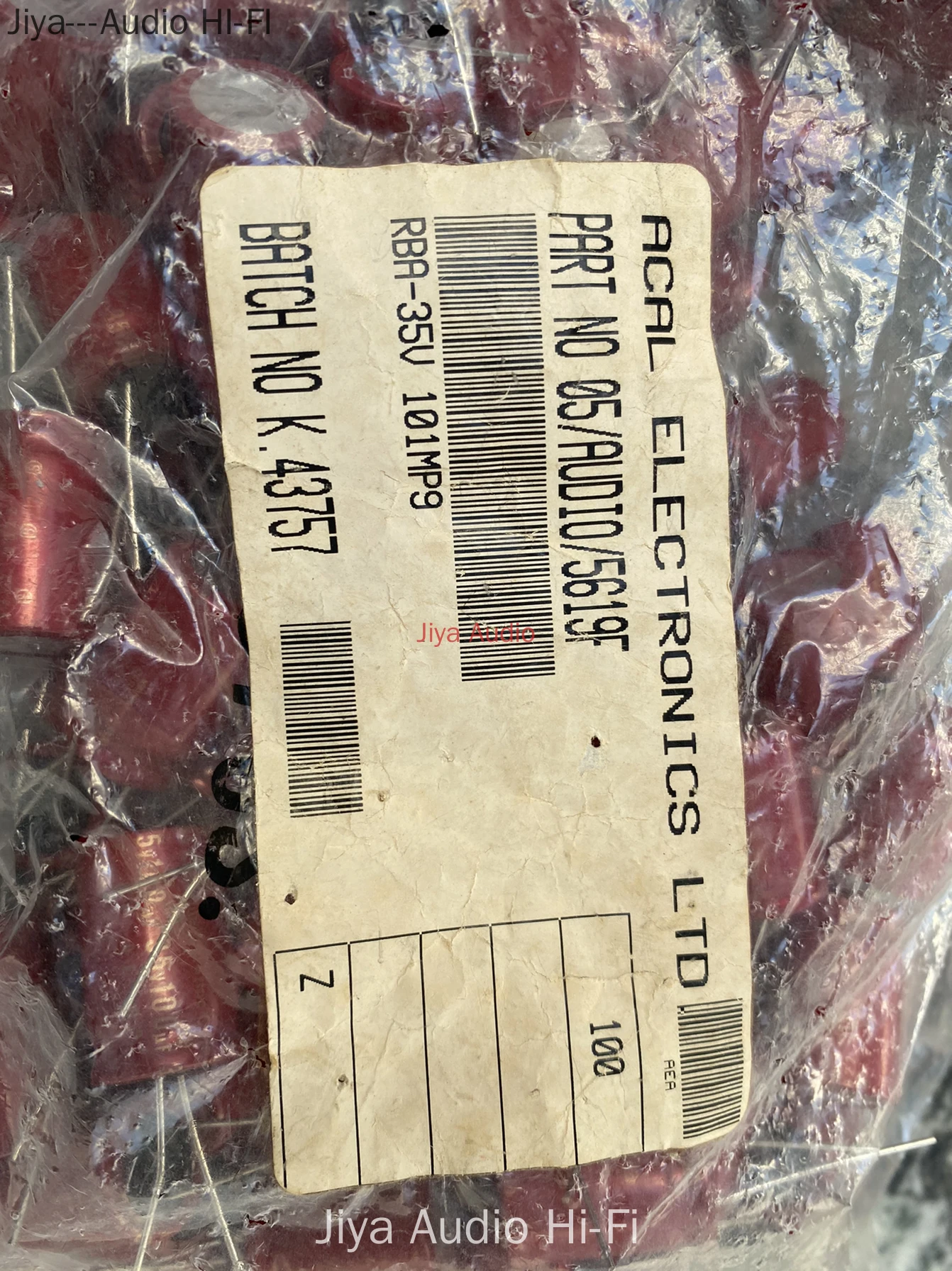 ELNA Red Robe Cerafine BP 100uF/35V Audio Electrodeless Electrolytic Capacitor Made in Japan 16*25 2pcs/5pcs