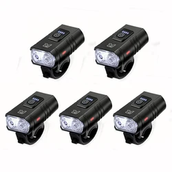 Rechargeable LED Bicycle Front Light - Easy - Install Cycling Headlamp (BK02 - 5pcs)