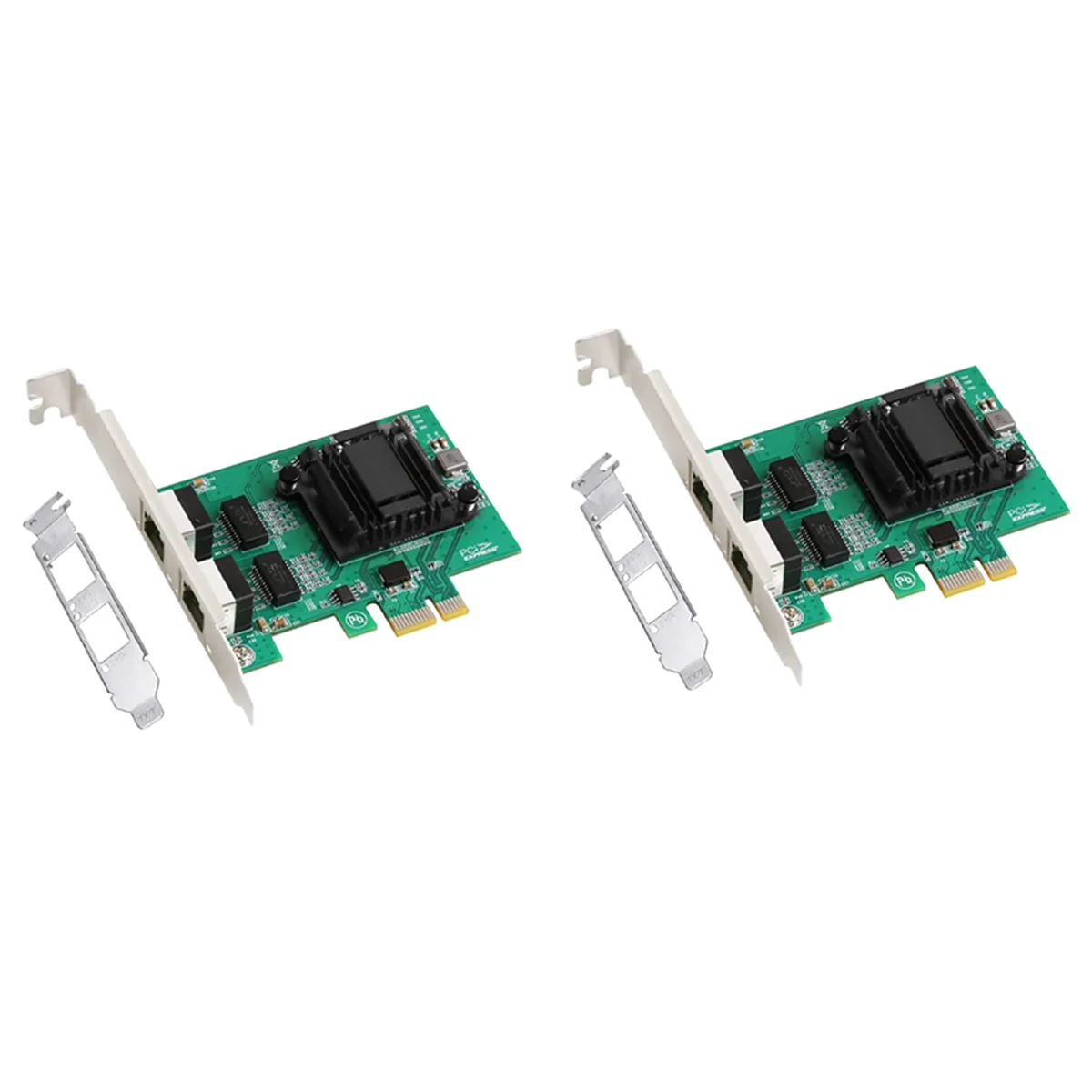 2 х Двухпортовая гигабитная PCIe сетевая карта 1000M, двойной адаптер Ethernet с 82571EB сетевая карта LAN для Windows