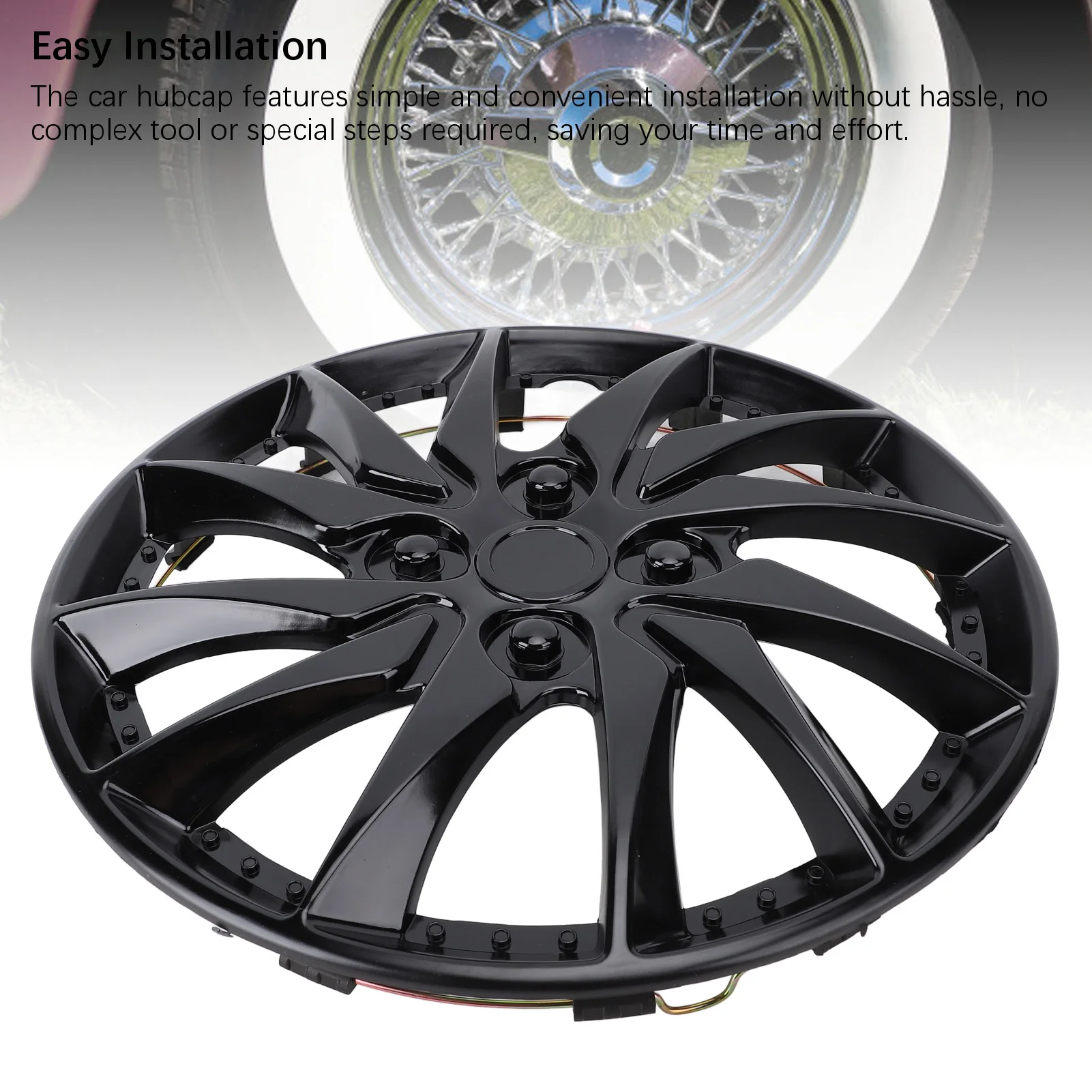 14in Hubcap Wheel Cover Stylish Look Scratch Proof Protective Wheel Rim Cover Replacement for   Wheel Rim Cover