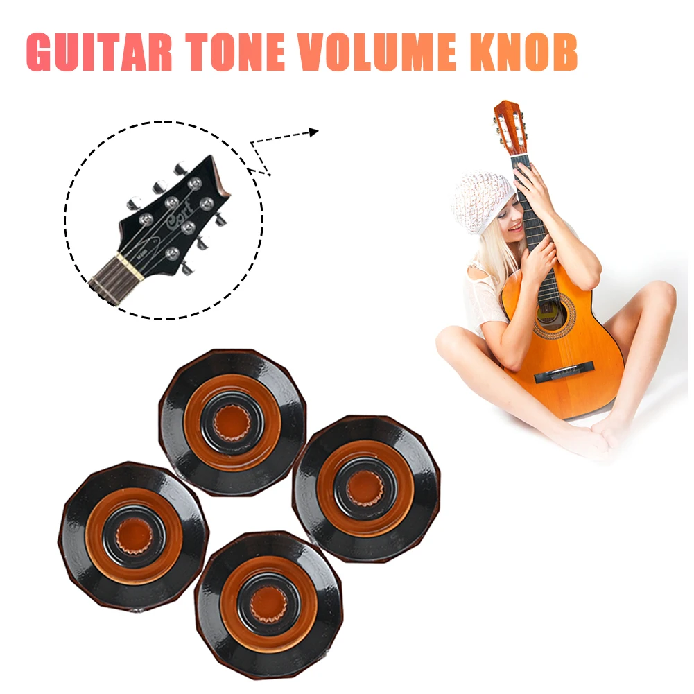 4개 속도 조절기 ? ? 볼륨 톤 컨트롤 노브 램프쉐이드 스타일 로터리 볼륨 톤 버튼 6mm PRS 기타 부품용