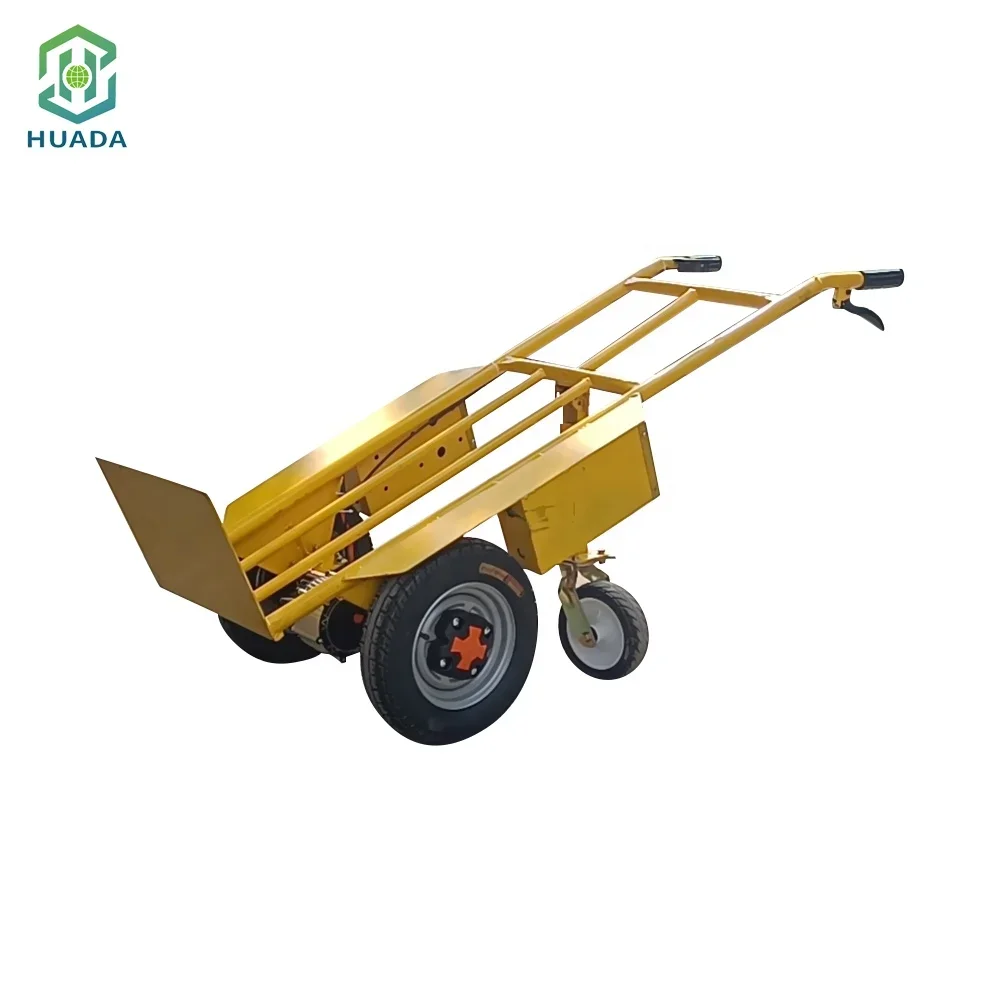 China Factory Supply 500kg Load Cargo Carrier Trolley 2 Wheels Lithium Battery Electric Hand Trucks