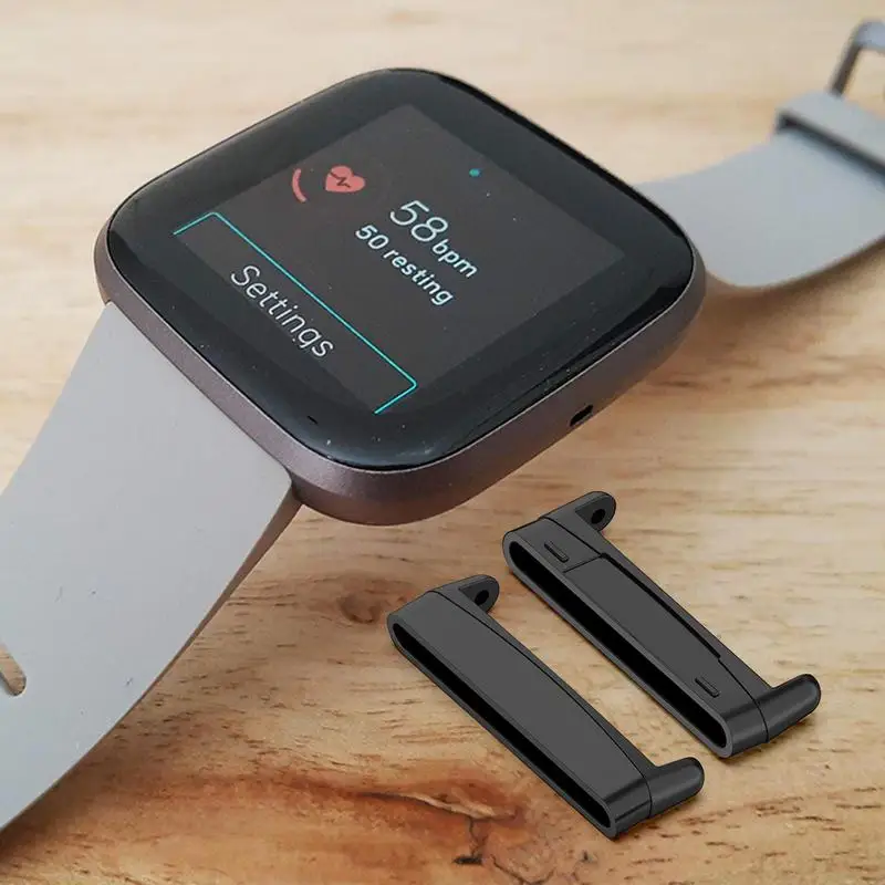 2 шт., металлический соединитель для умных часов Fitbit Versa 2/3/4