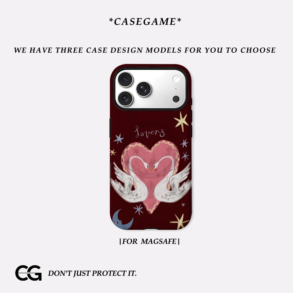 Celestial Lovers Phone Case for IPhone Pro Max Plus for Magnetic Single Double-layer Tough Case