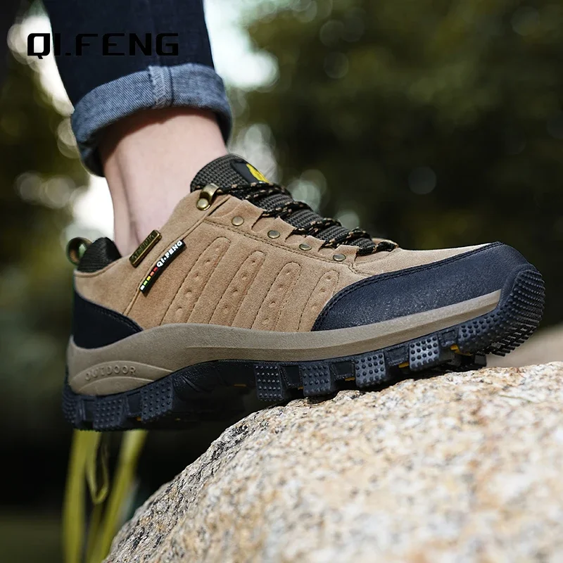 Men Women Casual Leather Shoes Classic Waterproof Outdoor Sneakers Trekking Footwear casual sneakers,leather shoes,leather sneakers
