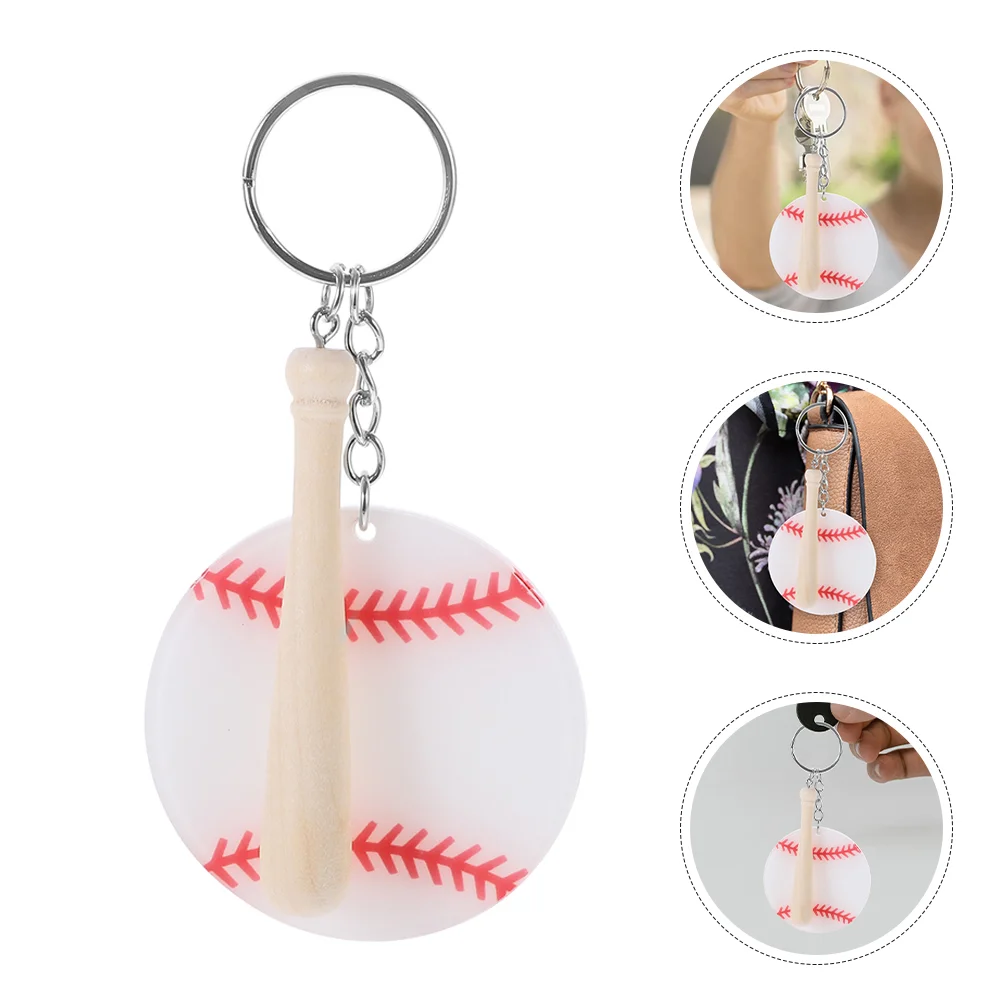 

Baseball Keychain Softball Ring Backpack Pendant Accessories Gifts Sports Keychains