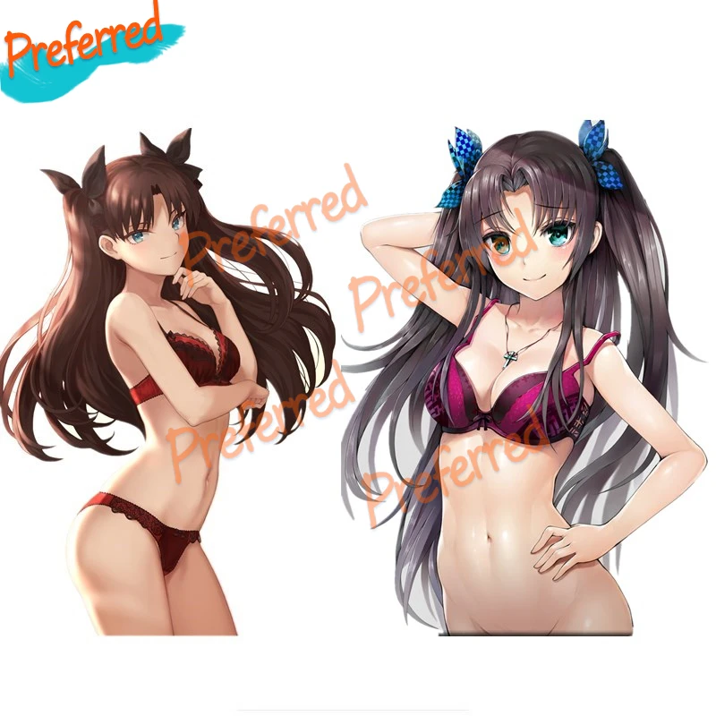 

Индивидуальные наклейки внешние аксессуары Fate Stay Night Tohsaka Rin аниме девушка автомобильные наклейки из ПВХ