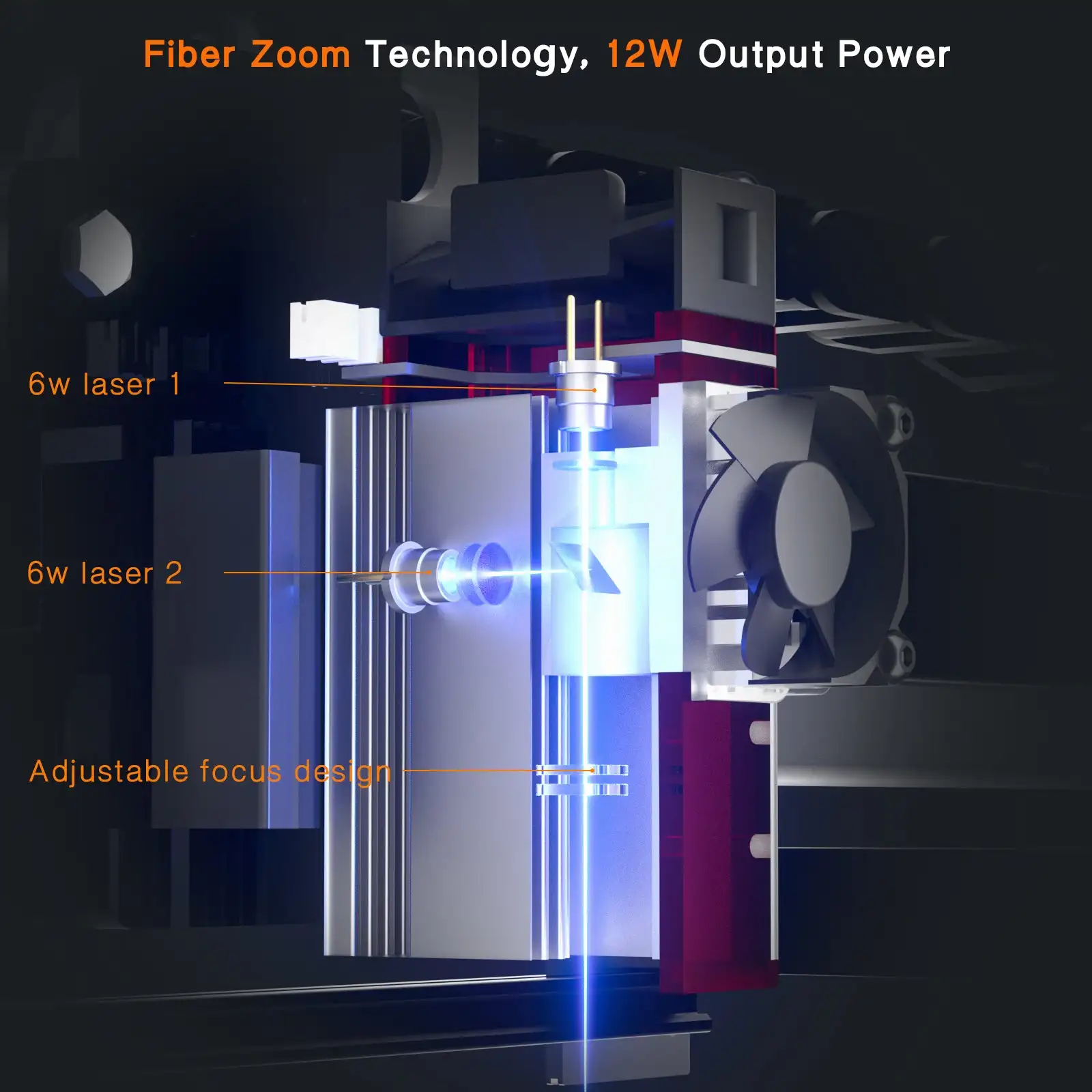 Laser engraving machine / plotter Neje 3 Plus- A40630 5,5W - 255x420mm  Botland - Robotic Shop