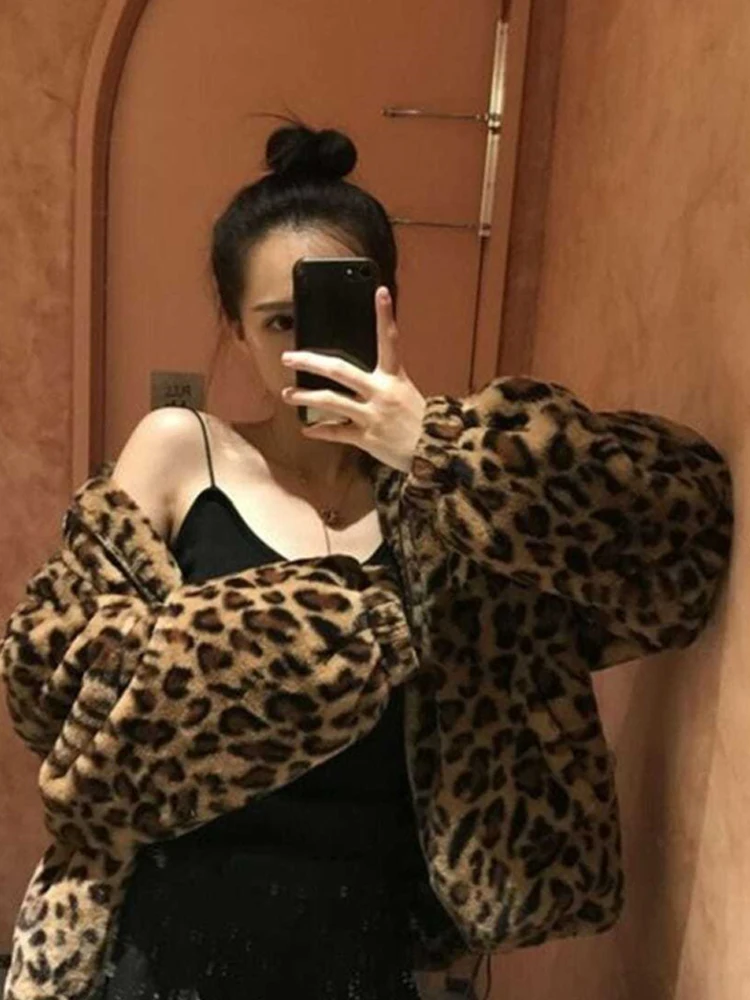 Winter Leopard Print Jacket Image 7