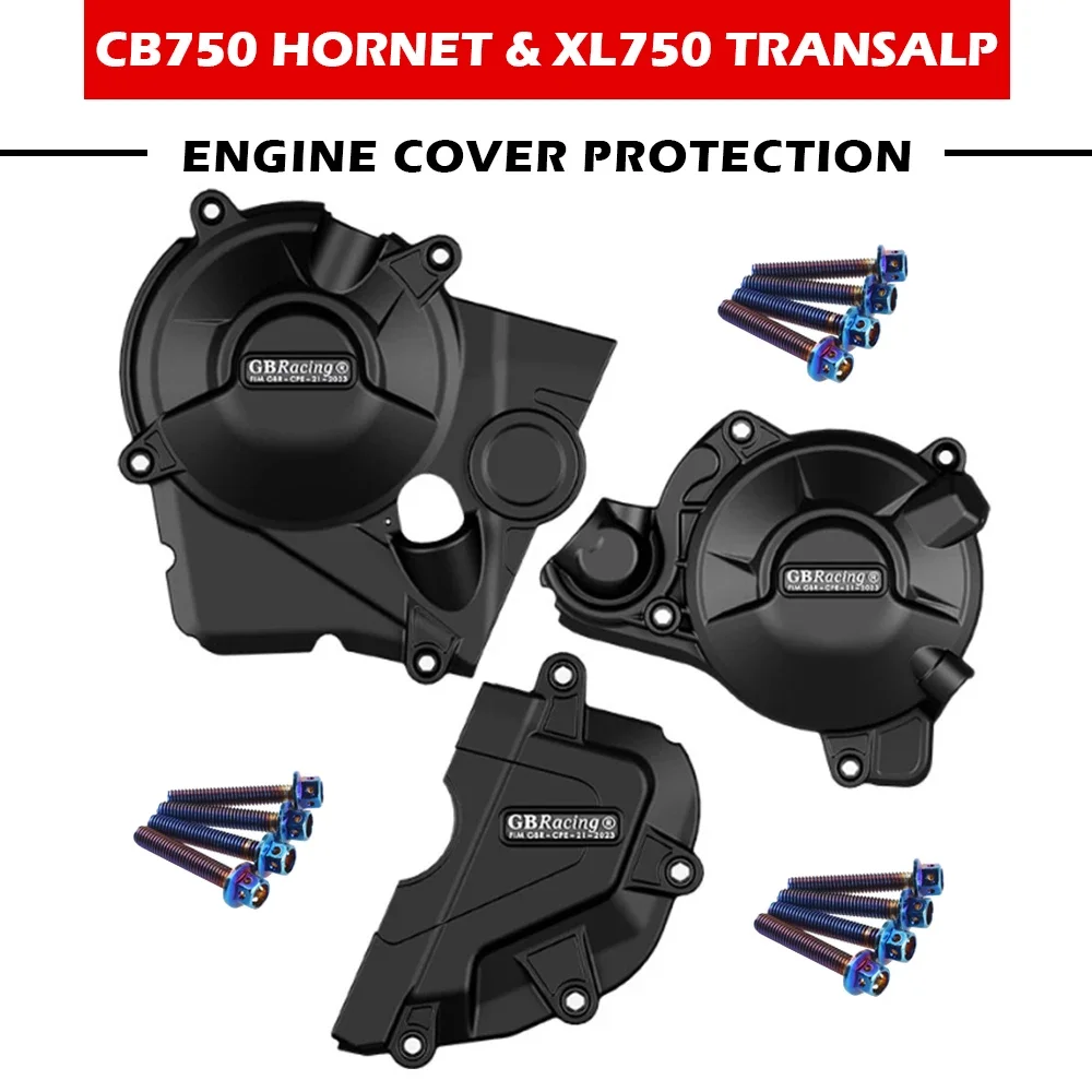 Motorcycles Engine Cover Protection Case For Case GB Racing For HONDA CB750 HORNET & XL750 Transalp 23 Engine Covers Protectors