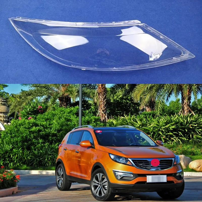 

For Kia sportage 2011 2012 2013 Headlight Cover Transparent Headlamp Lamp Shell Plexiglass Replace Original Lampshade