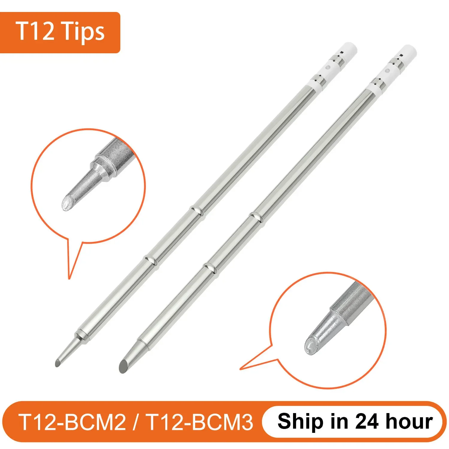 

Original T12-BCM2 Soldering Station Tips BCM3 Replacement for Fx951 T12 Soldering Iron BK969D Bevel with Indent Welding Tools