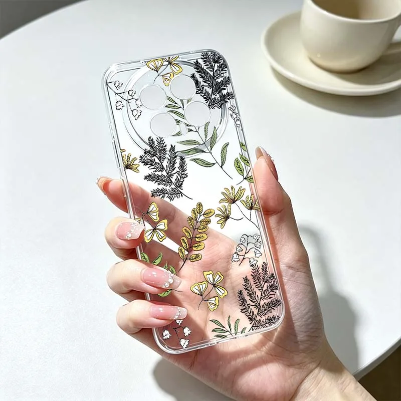 Elegant Floral Grass Phone Case Cover