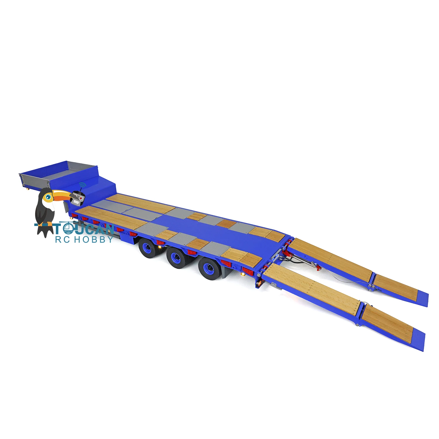 Toys LESU Metal Trailer with Light Hydraulic Pump Valve ESC Electronic Lifting for 1/14 RC Dump Truck Tractor Car THZH1282-SMT2 4