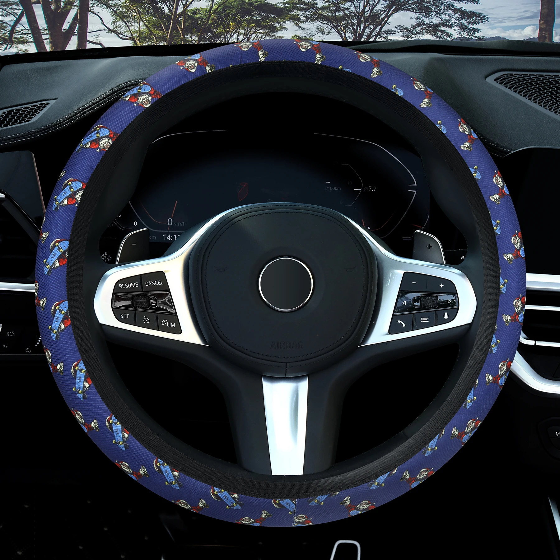 Qoo10 - Cartoon LaTeX steering wheel cover anime Chrome Hearts car Four  Season : Automotive & Ind