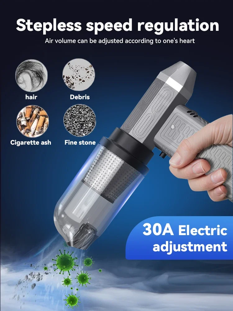 130000RPM Turbofan Air Blower Air gun Mini Turbo Jet Fan Brushless Motor Handheld Duct Fan Portable Charging Cleaning Car Vacuum