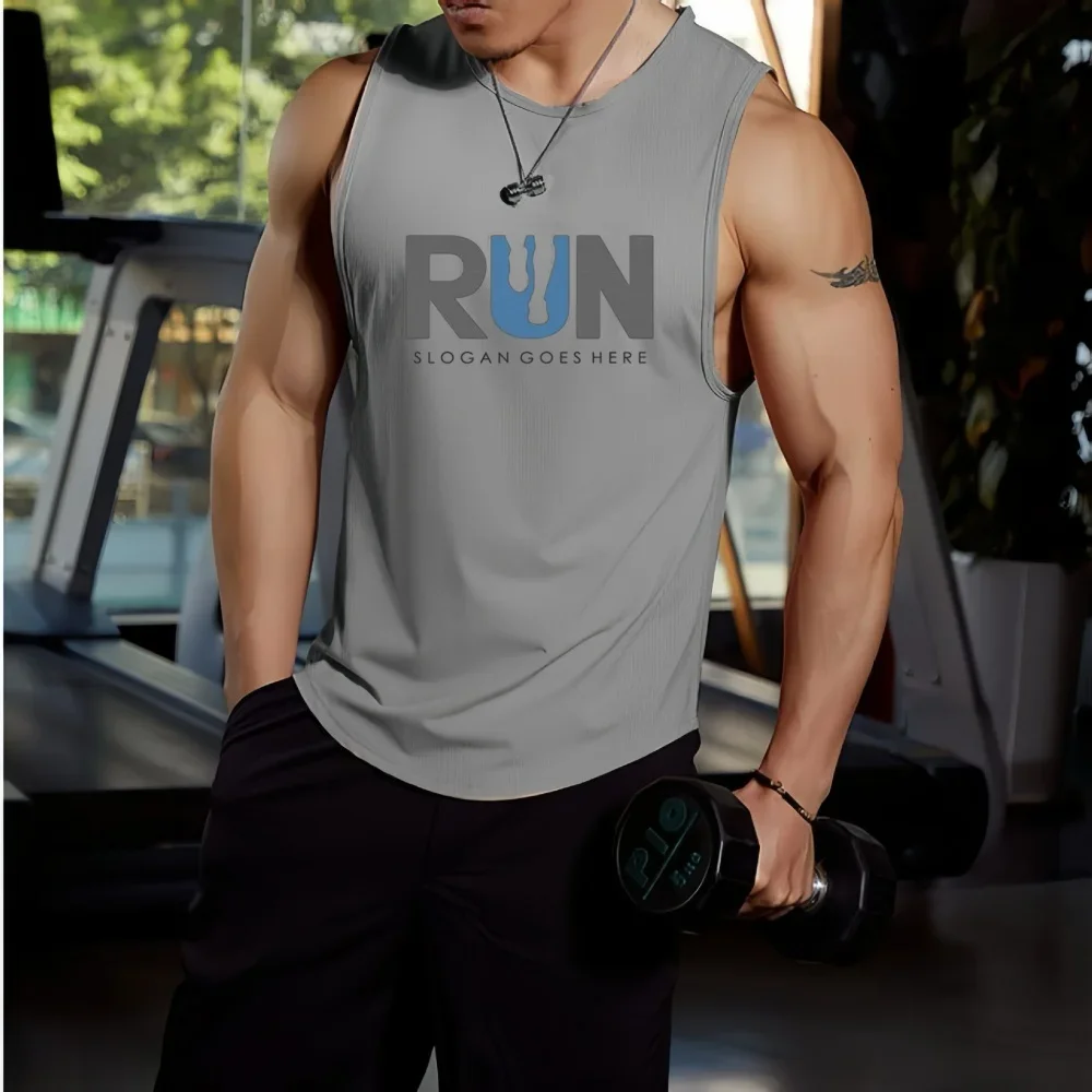 Men's Quick-Dry Sleeveless Sports Tank Top S025481207bde4d3cbd0327aa2217e505l
