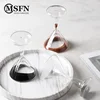 Creative Glass Sand Clock Design Wine Glass Shape Beautiful Hourglass 5 Minute Timer Clessidra Desk Decor Living Room Ornaments 3