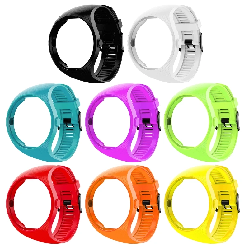 

Solid Color Soft Silicone Bracelet Strap Wrist Band for Polar M200 for Smart Wat Drop Shipping