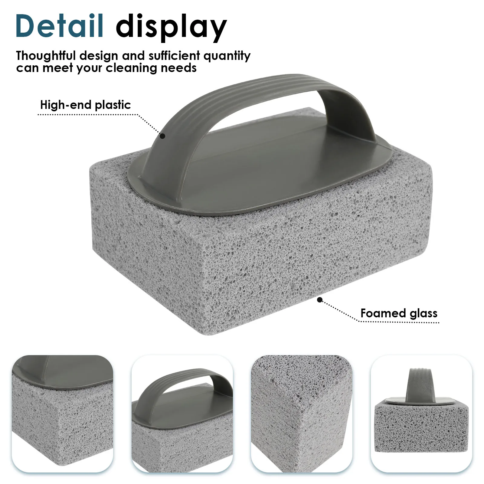 Heat Resistant Pumice Stone BBQ Grill Cleaning Brush Tool