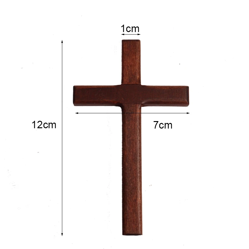 Croix Bois Jésus Croix En Bois Vintage Avec Jésus - Décoration Murale Chrétienne, Symbole De Foi 12x7cm Croix Prière Vintage