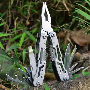 14-In-1 Multitool Folding Pliers Stainless Steel Pocket Knife Camping Outdoor Survival Tools with Nylon Bag EDC Multi-Tool Kit