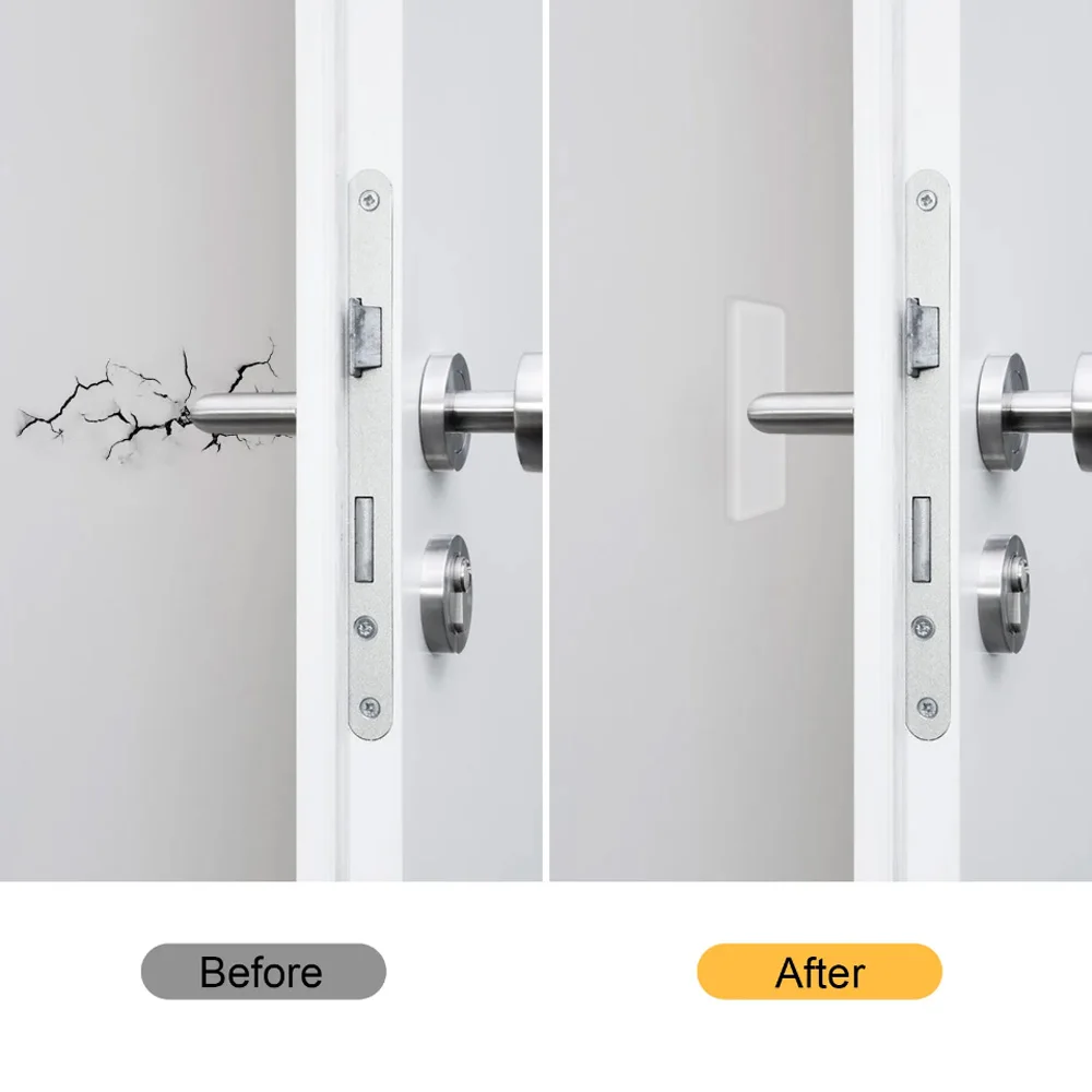 24/8Pcs Silicone Doors Stop Self Adhesive Anti-collision Door Handle Buffer Walls Furniture Protector Pads Mute Crash Sticker