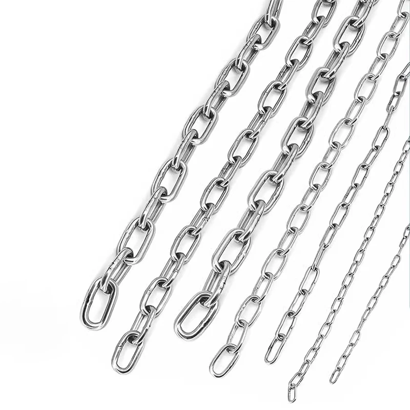304 Stainless Steel Chain for Pets, Dog Drive Ring Chain, Outdoor Clothesline Swing Liftin Chain