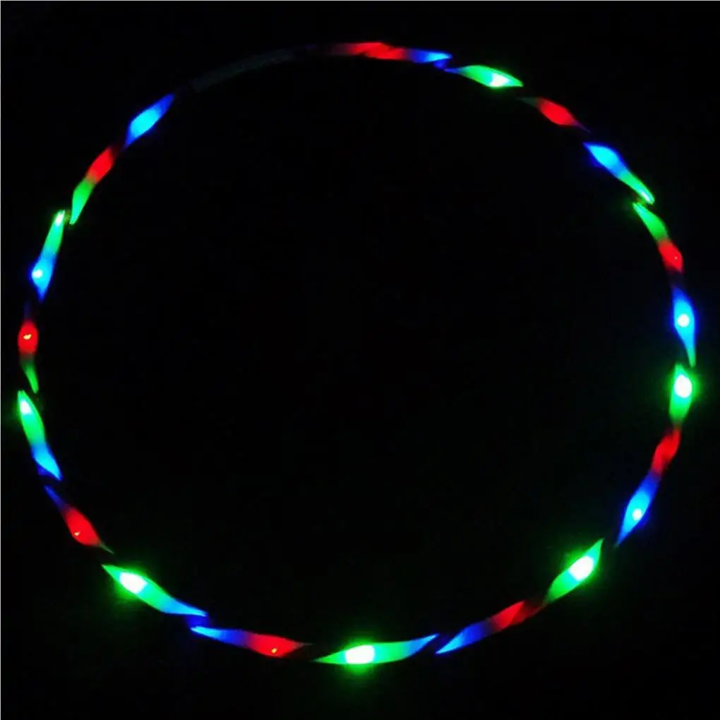Body Shaping Ladies LED Slimming Hoop Female Trainer Tools Women Training Hoops Bodybuilding Fittings 10/24 lamps