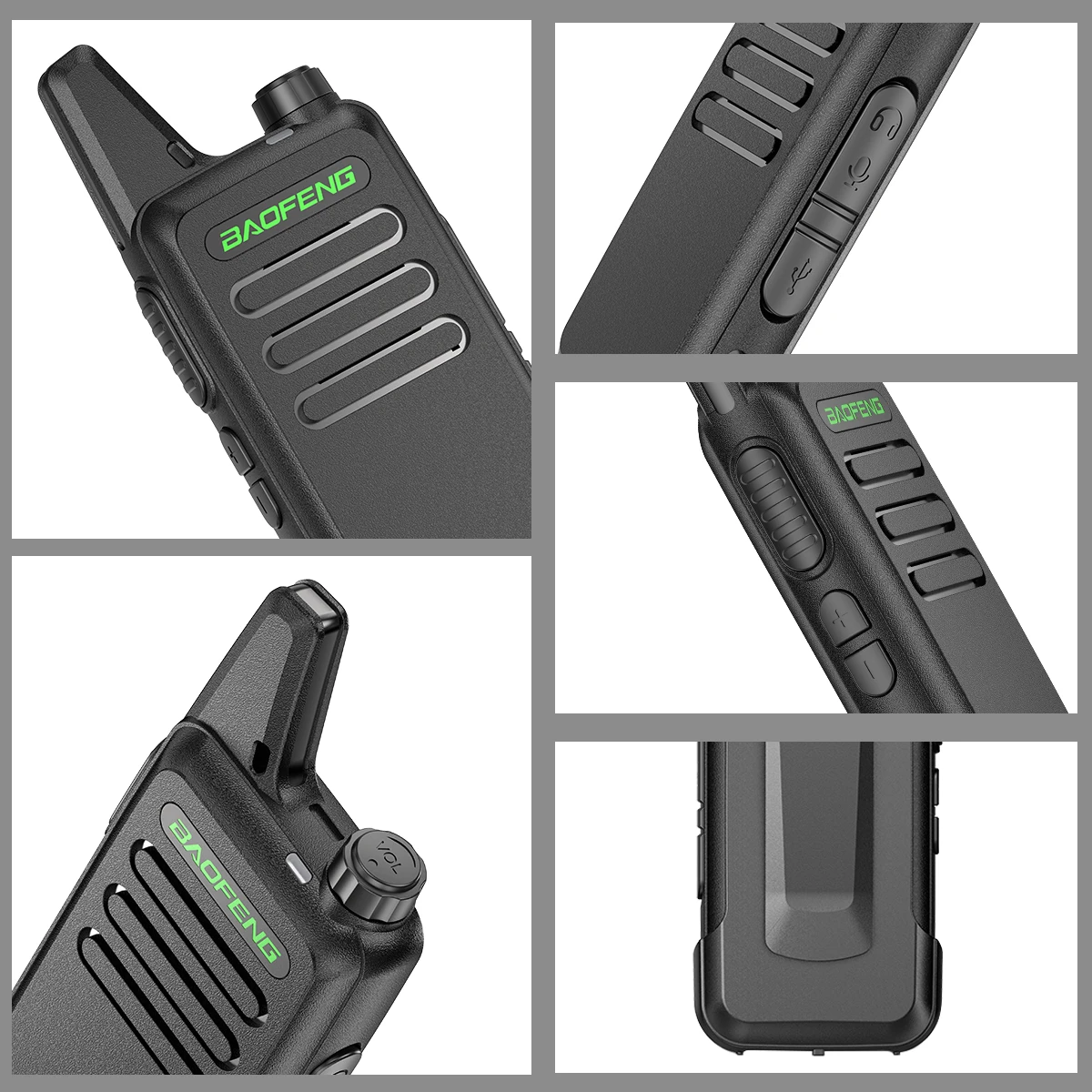 6Pcs Baofeng BF-T20 Mini Powerful Walkie Talkie 16 Channels Long Range Two  Way Radio with Six-Way Charger for Hotel Restaurant AliExpress