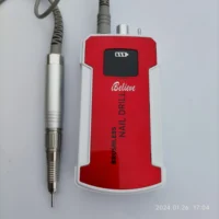IBELIEVE Hangable Type Nail Drill 80w 35krpm Brushless LCD Display Electric Manicure POLISHER Cordless Ponceuse Ongle Electrique 1