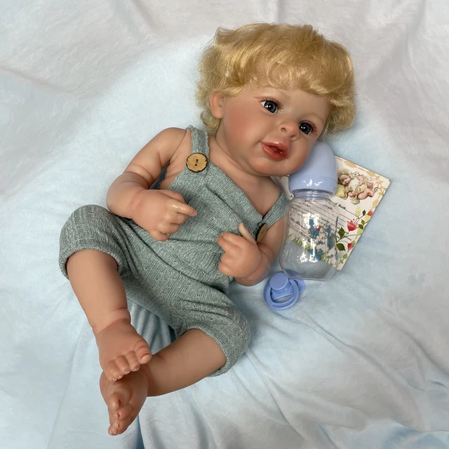 48CM Vinyl Boy Jaylan Reborn Dolls Painted Realistic Full Body