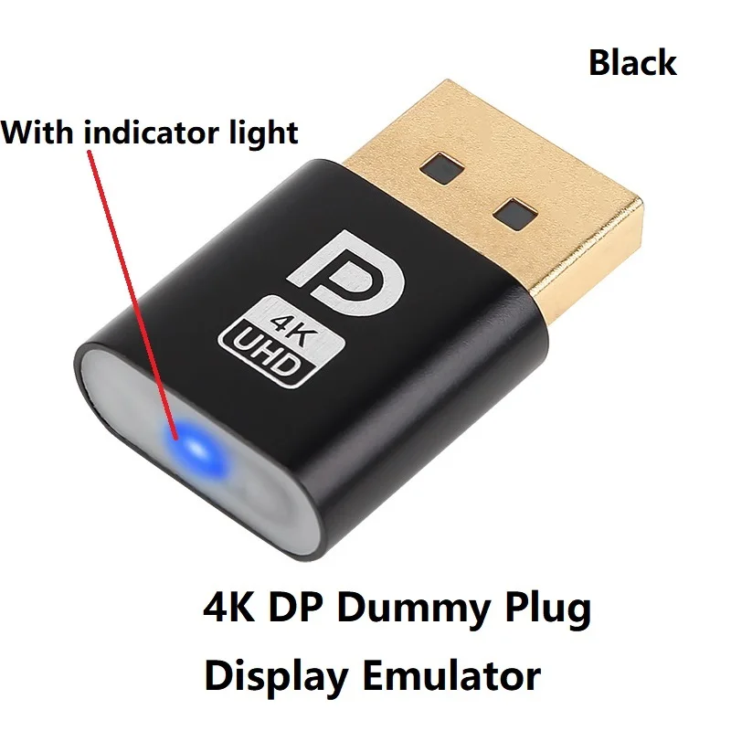 3 Emulatori Display 4K Dummy Plug - 3840x2160@60Hz, Plug-and-Play Per PC Headless, Server E Miner - Foto 4