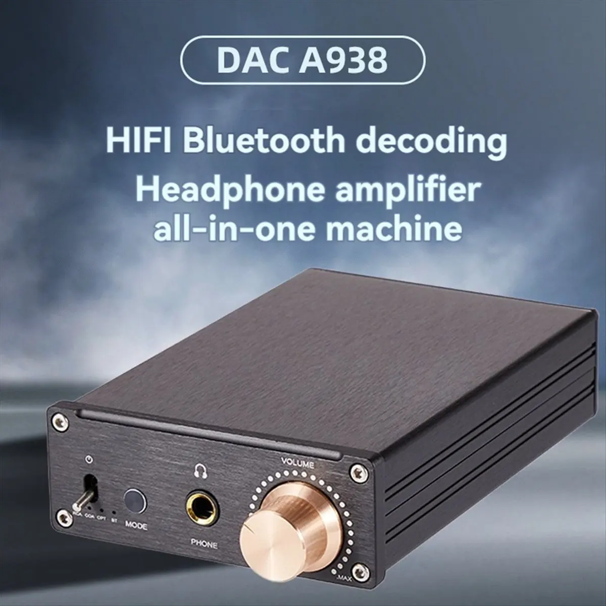 A23G DAC A938 블루투스 디코더 HiFi 디코더 앰프 오디오 헤드폰 앰프 디코더 HiFi 홈 스테레오 스피커 리시버