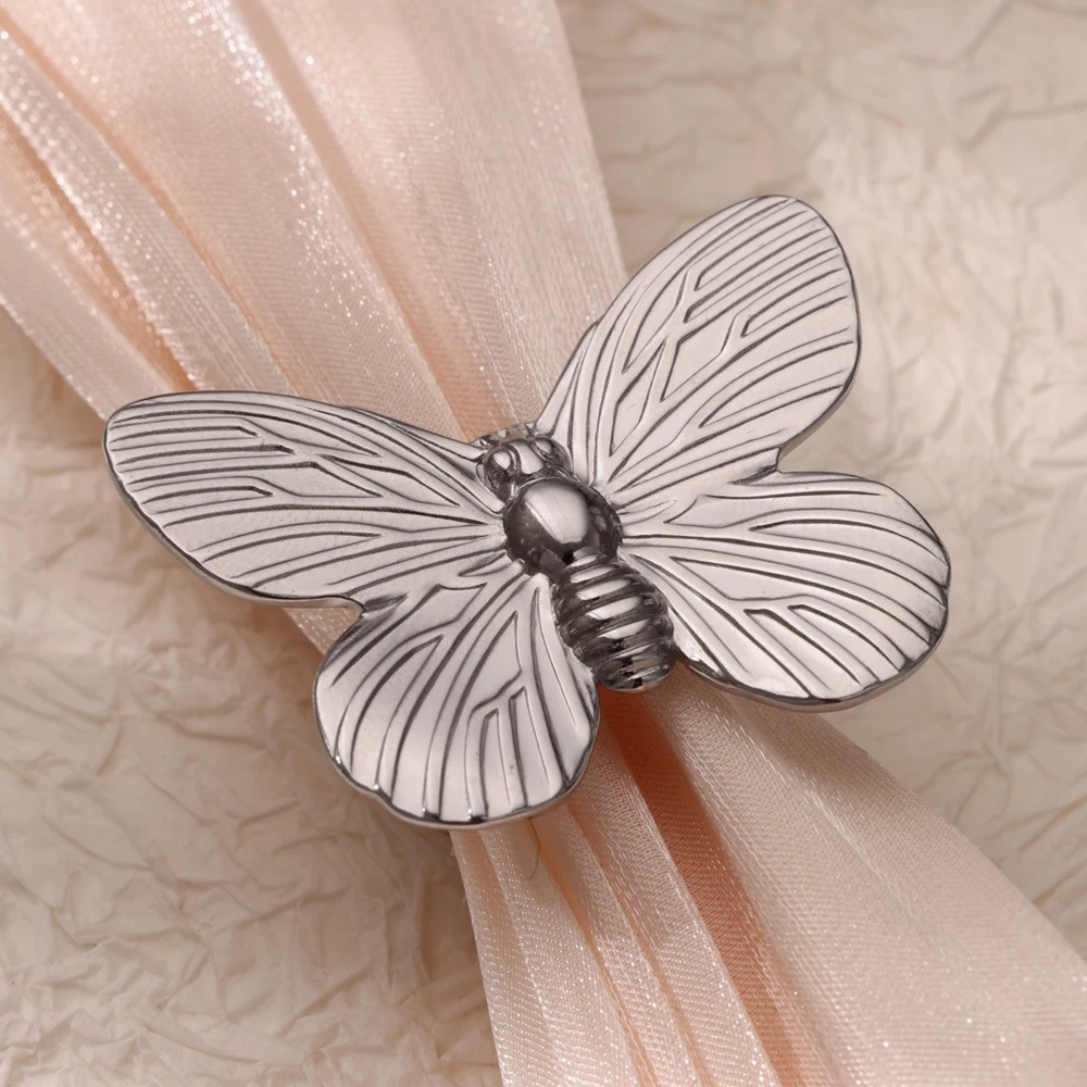 Gold Butterfly Open Rings for Women