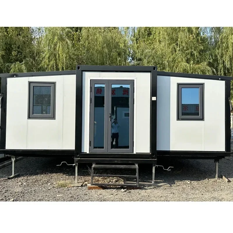 Casa Container Modulare Pieghevole Da 20 Piedi 40 Piedi Casa Container Espandibile Mobile 3 Camere Da Letto 40 Piedi